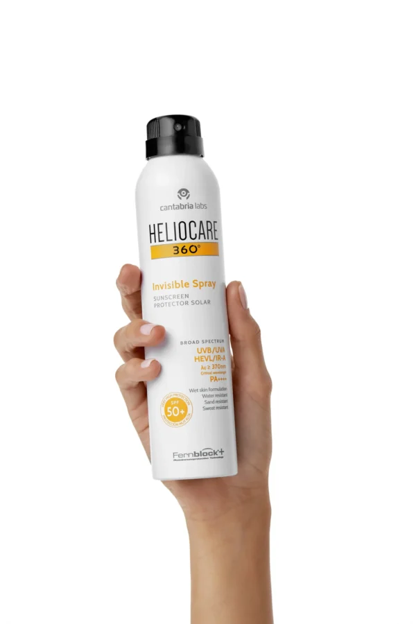 Cantabria Labs heliocare 360 invisible apsauginis purškiklis kūnui SPF50+, 200 ml